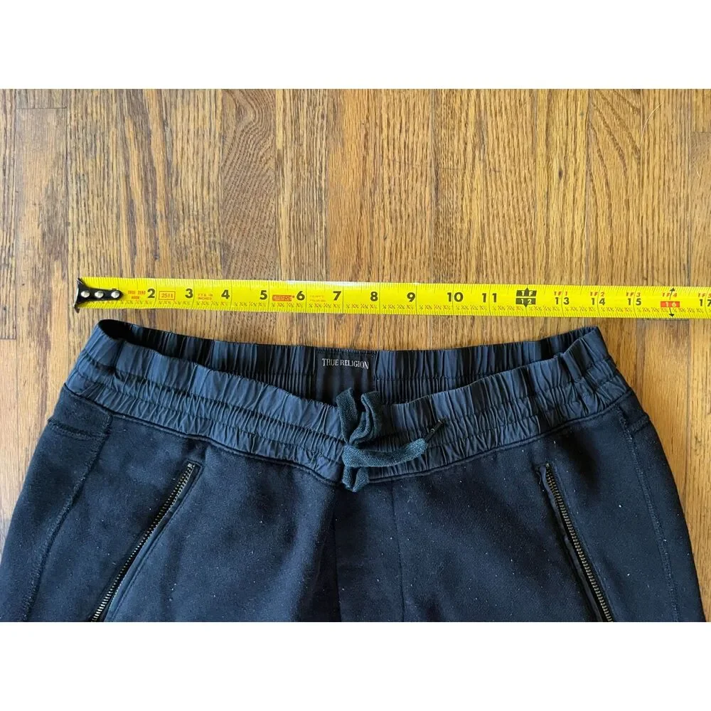 True Religion Black Lounge Trousers Casual Jogger Sweat Pants    Mens Size Small
